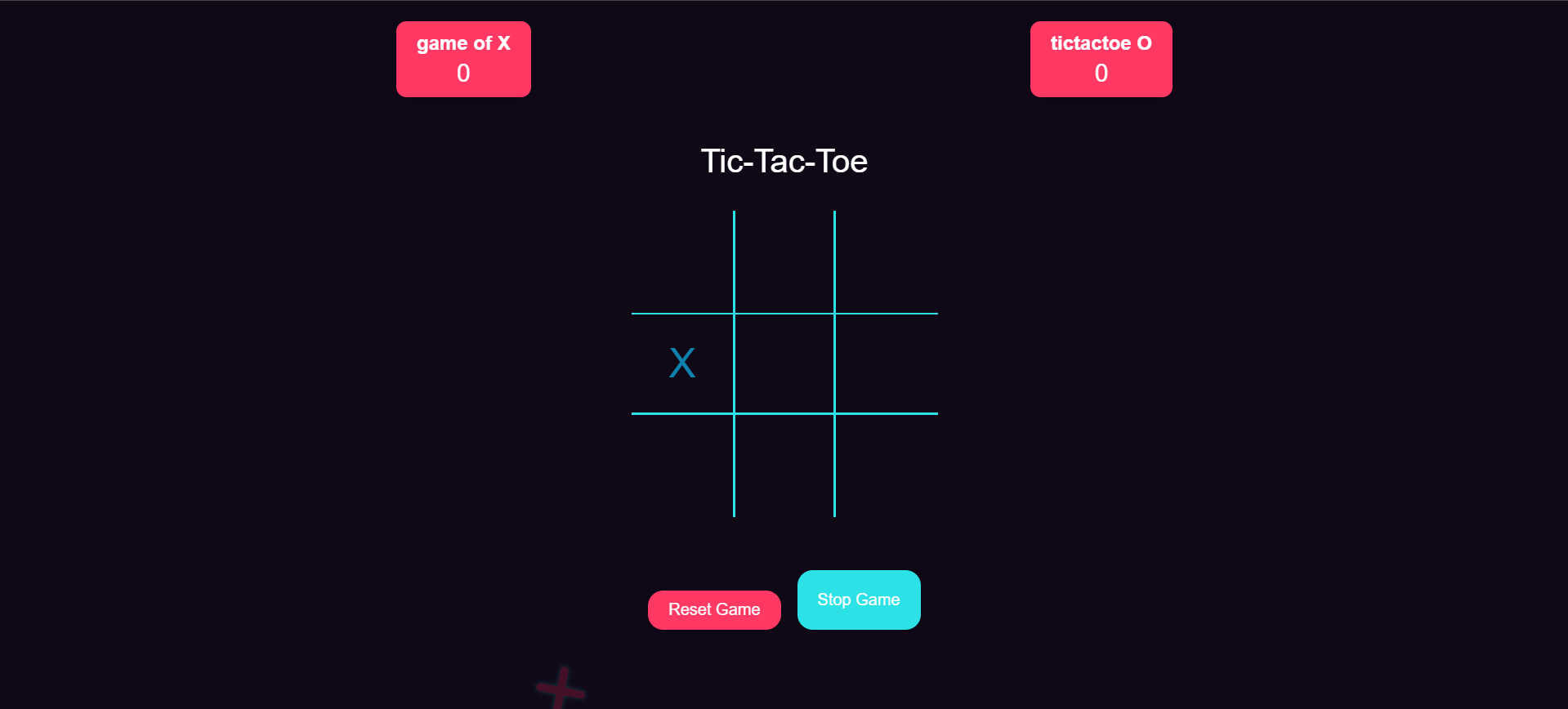 Tic Tac Toe Game Preview